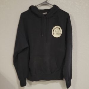 Peanuts Black Pullover Hoodie with Chest Patch